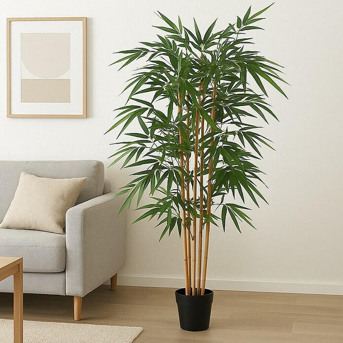 Planta artificial Bambú verde (Ø x Al: 85 x 150 cm, Verde, Plástico) | BAUHAUS