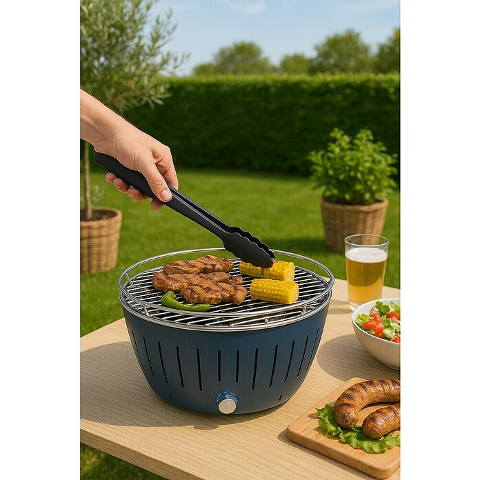 LotusGrill Pinzas para barbacoa (Gris antracita, Hasta 250 °C)