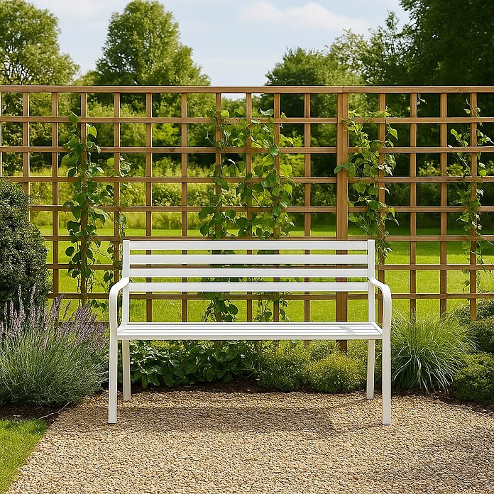 Sunfun Banco de jardín Jana (128 cm, Gris)