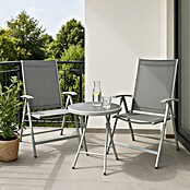 Conjunto de muebles de balcón Olaia (3 piezas, Gris)