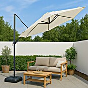 Sunfun Parasol de jardín Forio (Crudo, Diámetro de cobertura: 300 cm) | BAUHAUS
