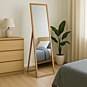 Espejo con marco de pie Palmira (42,5 x 122,5 cm, Natural, Madera) | BAUHAUS