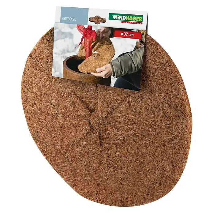 Windhager Kokosmulchscheibe Cocodisc - Durchmesser: 37 cm, Natur - Cocodisc-Pflanzscheibe von Windhager mit Durchmesser 37 cm. Sie ist aus Kokosfasern gefertigt und dient als Schutz vor Unkraut und Austrocknung.
