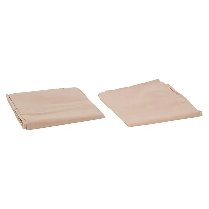 Windhager Winterschutzhaube Superprotect L - Ø x H: 60 x 100 cm, 70 g/m² - Zwei hautfarbene Spannbettlaken, eines gefaltet und eines ungeöffnet, für ein ordentliches und bequemes Bett.