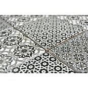 Mozaïektegel Quadrat Classico (29,8 x 29,8 cm, Keramiek, Wit/Zwart/Grijs)