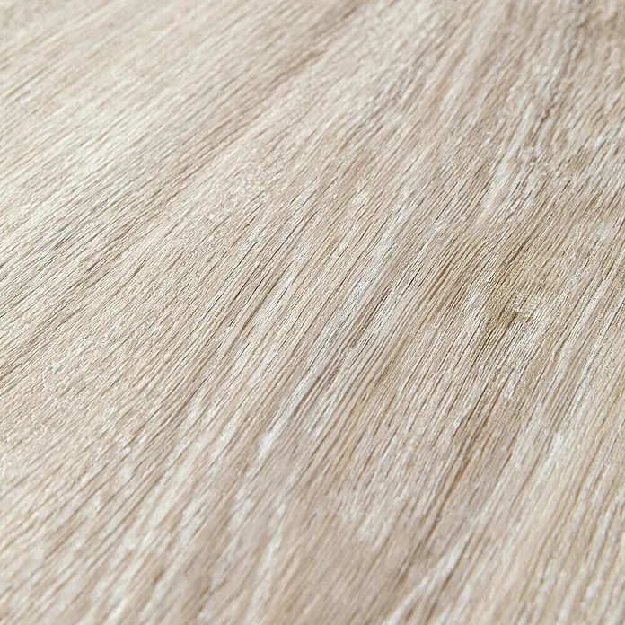 Grosfillex Wall+ Wandpaneel - White Oak, 600 x 300 x 5 mm - Detailaufnahme einer hellen Holzoberfläche mit feiner Maserung, ideal als Textur oder Hintergrund.