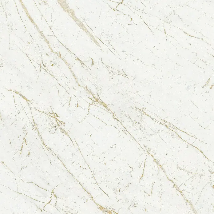 Grosfillex Wandpaneel Element 3D - Marble Calacatta, 2.600 x 375 x 8 mm - Elegante Marmorfliese mit goldenen Adern. Die polierte Oberfläche und das einzigartige Muster verleihen jedem Raum einen luxuriösen Touch.