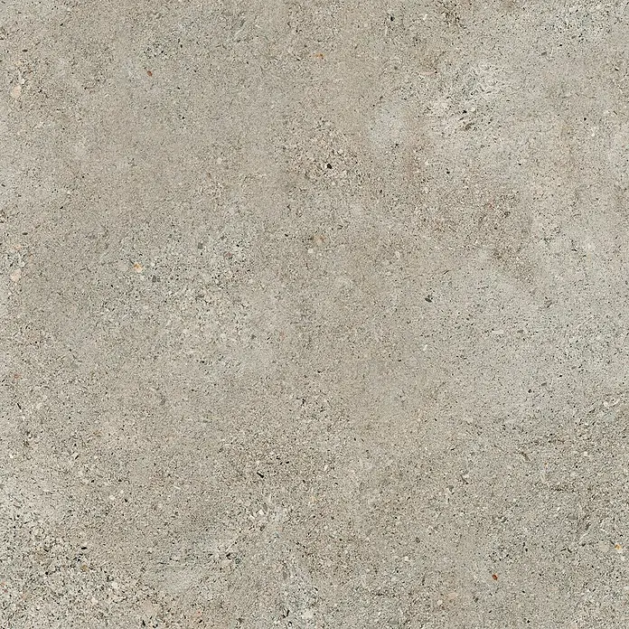 Grosfillex Wandpaneel Element 3D - Grigio Matt, 2.600 x 375 x 8 mm - Nahaufnahme einer Betonbodenfliese mit subtilen Texturen und Farbunterschieden, ideal für moderne Innenräume.