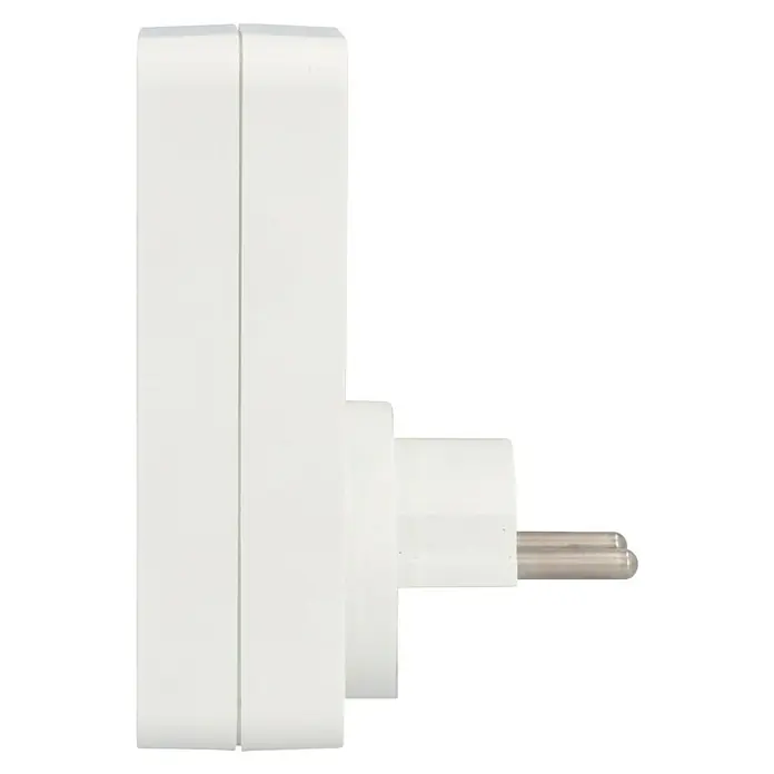 UniTEC Tages-Zeitschaltuhr Greenline Digital - Weiß, 3.680 W - Weißer Stecker-Adapter für den Netzstrom. Er ist kompakt und leicht zu transportieren, ideal für Reisen und den Gebrauch zu Hause.
