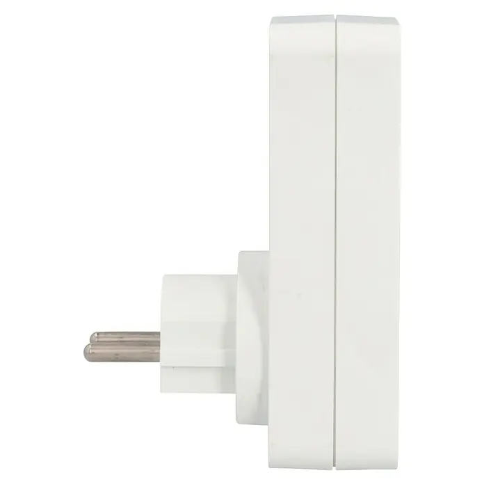 UniTEC Tages-Zeitschaltuhr Greenline Digital - Weiß, 3.680 W - Weißer Netzadapter mit Metallstiften, ein praktisches und essentielles Zubehör für die Stromversorgung elektronischer Geräte im Alltag.