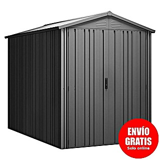 Hoggar Caseta para jardín Pioneer Y50 (Medidas ext. (An x Pr): 168 x 256 cm, Antracita, Acero, 4,3 m²)