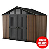 Keter Caseta de jardín Stronghold 2.0 (Medidas ext. (An x Pr): 305 x 243 cm, Plástico, Marrón/Negro, 7,4 m²) | BAUHAUS