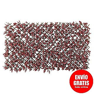 Celosía extensible Mimbre (An x Al: 1,5 x 1 m, Malva)
