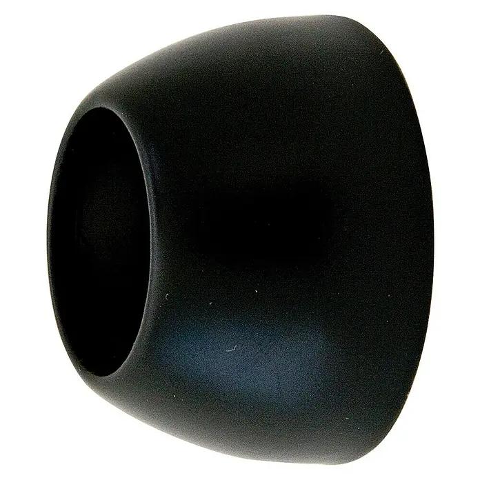 Expo Ambiente Trägerverlängerung - Schwarz, Geeignet für: Gardinenstangen Ø 20 mm - Schwarzer Armreif mit einzigartigem Design, der durch seine elegante Form und das minimalistische Aussehen besticht.