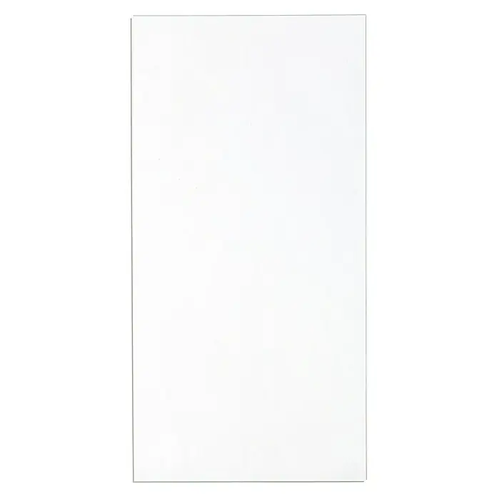 Grosfillex Wall+ Wandpaneel - White Stone, 1.200 x 600 x 5 mm - Ein sauberes, leeres Whiteboard mit einem schlanken Rahmen, ideal für Notizen, Präsentationen oder kreative Brainstorming-Sessions im Büro.