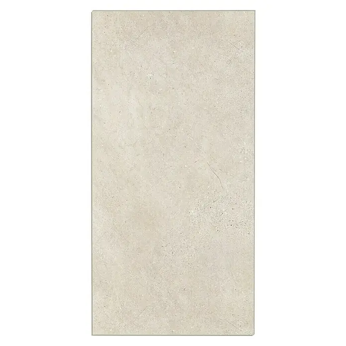 Grosfillex Wall+ Wandpaneel - Cream Slate, 1.200 x 600 x 5 mm - Elegante Bodenfliese in Beige mit subtiler Marmorierung. Die matte Oberfläche verleiht jedem Raum ein zeitloses und stilvolles Ambiente.