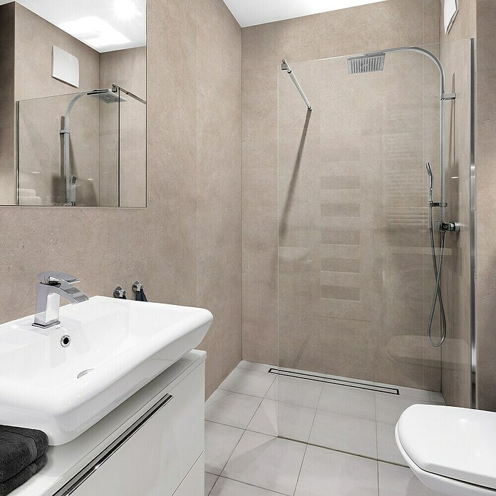 Grosfillex Wall+ Panel de pared GX (Crema, 260 cm x 60 cm x 5 mm) | BAUHAUS