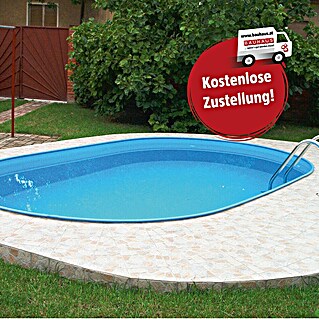 Malibu Stahlwand-Pool Premium (L x B x H: 500 x 300 x 150 cm, 20 000 l)