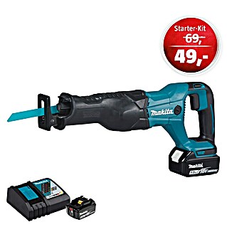 Makita LXT 18V Maschinenpaket (Akku-Säbelsäge DJR186RT + 49€ Starter-Kit)