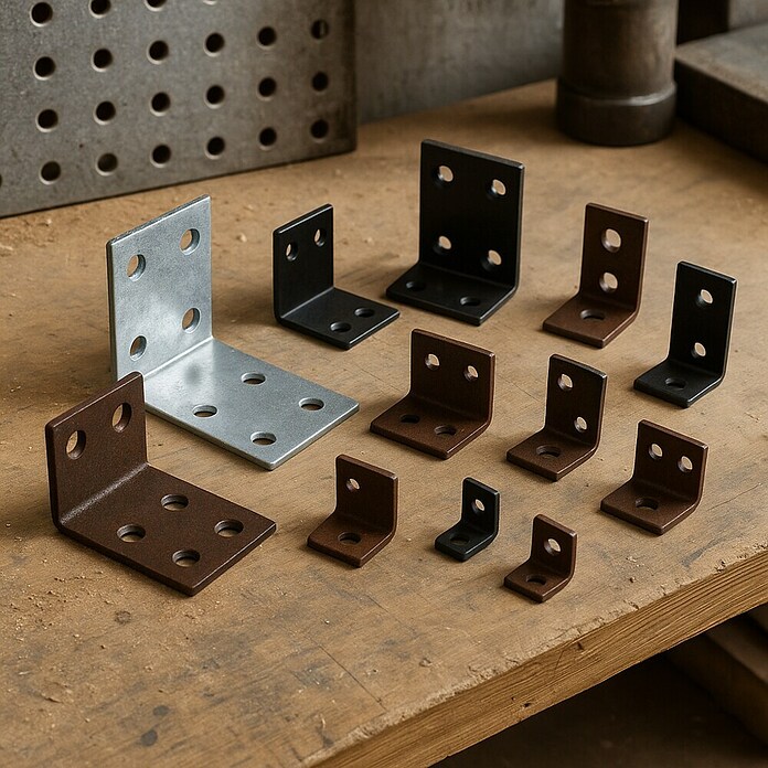 Alberts Winkelverbinder Duravis® (L x B x H: 40 x 40 x 40 mm, Braun, Stärke: 2 mm) | BAUHAUS