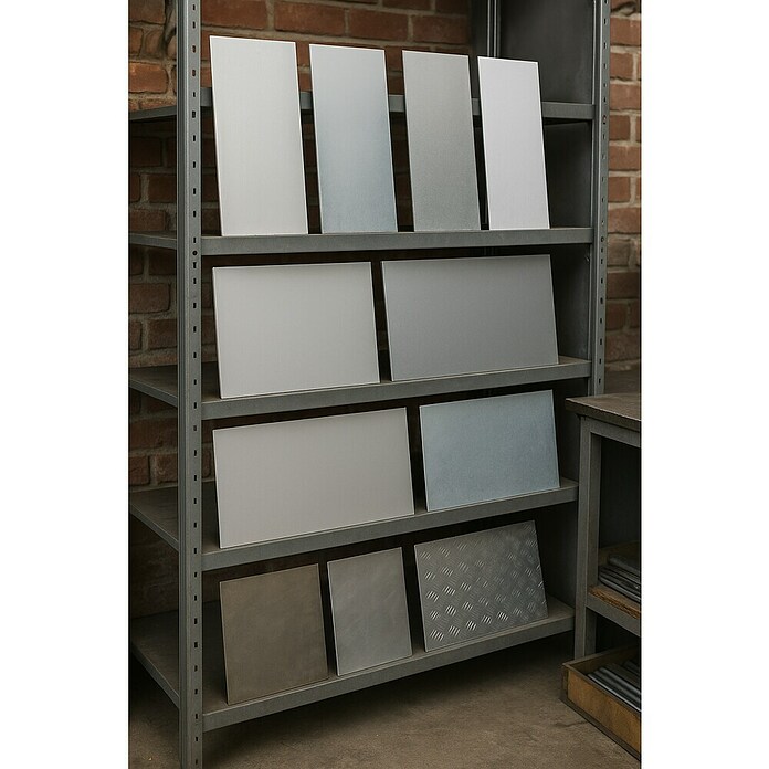 Kantoflex Glattblech (1.000 x 120 mm, Stärke: 1,5 mm, Aluminium, Blank)