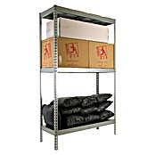 Simonrack Simontaller Metall-Schwerlastregal (L x B x H: 60 x 120 x 150 cm, Traglast: 400 kg/Boden, Anzahl Böden: 3 Stk.)