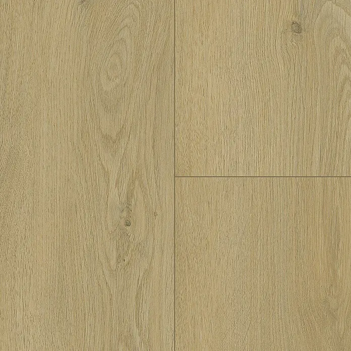 Vinylboden Rigid - Oak Forest, Landhausdiele, 1.220 x 229 x 5 mm - Detailaufnahme eines eleganten, hellbraunen Laminatbodens mit einer realistischen Holzstruktur und sichtbaren Fugen für ein modernes Raumambiente.