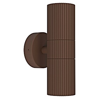 Eglo Aplique exterior Tomelloso (28 W, 6 x 20 cm, Marrón, IP44)