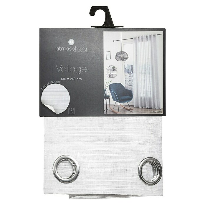 Okrasne zavese Louis  (Š x V: 140 x 240 cm, Bele barve) | 6488 - SB-Gardinen | HDGA - Gardinen | HDG - Heimtextil | HD - Ambiente | H - Innendeko/Farben | BAUHAUS