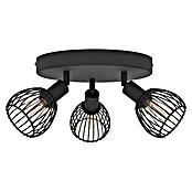 Eglo Regleta redonda Sonnino (40 W, Ø x Al: 25 x 18,5 cm, Negro, E14, 3 ud.) | BAUHAUS