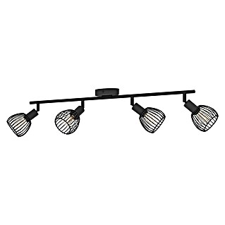 Eglo Regleta Sonnino (40 W, L x An x Al: 78 x 10 x 18,5 cm, Negro, E14, 4 ud.)