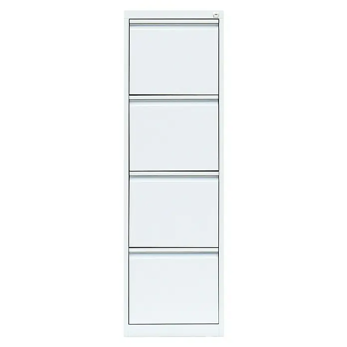 Lüllmann Hängeregisterschrank - H x B x T: 132 x 40 x 62 cm, Signalweiß, Fertig montiert, Anzahl Schubladen: 4 Stk. - Weißer Aktenschrank mit vier Schubladen, ideal zur Büroorganisation. Robuste Bauweise für langlebige Nutzung.