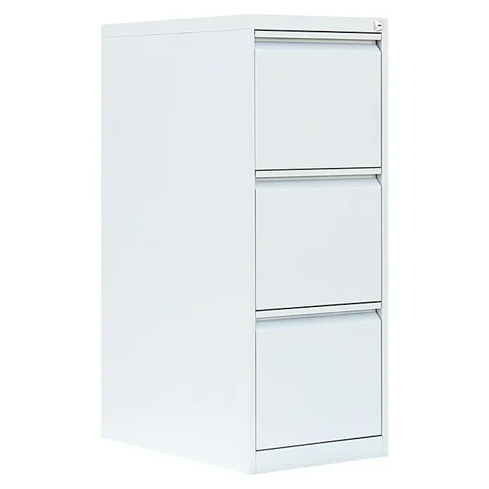 Lüllmann Hängeregisterschrank - H x B x T: 101,2 x 40 x 62 cm, Signalweiß, Fertig montiert, Anzahl Schubladen: 3 Stk. - Ein weißer Aktenschrank mit drei Schubladen, ideal für die Organisation von Dokumenten im Büro oder zu Hause.