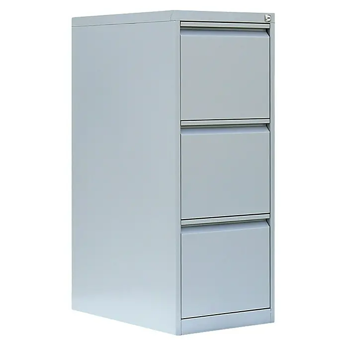 Lüllmann Hängeregisterschrank - H x B x T: 101,2 x 40 x 62 cm, Lichtgrau, Fertig montiert, Anzahl Schubladen: 3 Stk. - Grauer Aktenschrank mit drei Schubladen. Das Büromöbelstück bietet praktischen Stauraum für Dokumente im Büro oder Homeoffice.