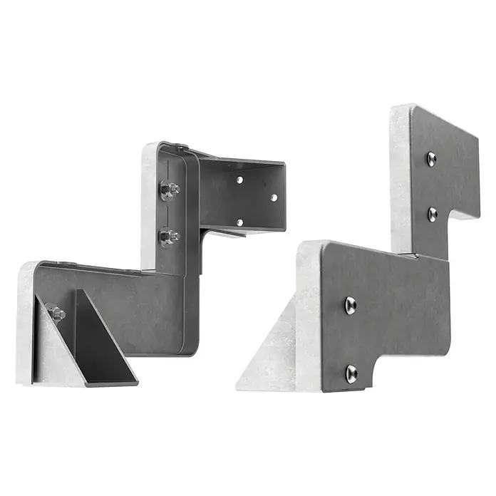 Dolle Starter-Set Gardentop Set 1 - Passend für: Dolle Außentreppe Gardentop, zwei Stufen - Metallverbinder: Zwei verzinkte Stahlverbinder für Holzkonstruktionen, ideal für sichere und dauerhafte Verbindungen.