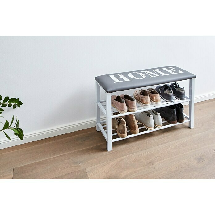 Schuhregal mit SitzbankL x B x H: 78 x 30 x 48 cm, Home Mood Shot