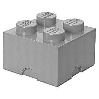 Lego Aufbewahrungsbox Brick (L x B x H: 25 x 25 x 18 cm, Grau, Kunststoff)
