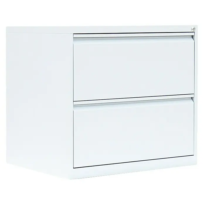 Lüllmann Hängeregisterschrank - H x B x T: 70,5 x 76 x 62 cm, Signalweiß, Fertig montiert, Anzahl Schubladen: 2 Stk. - Weißer Aktenschrank mit zwei Schubladen. Ideal für die Büroorganisation und Aufbewahrung von Dokumenten.
