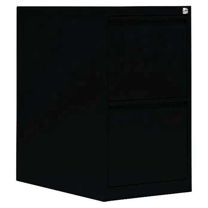 Lüllmann Hängeregisterschrank - H x B x T: 70,5 x 40 x 62 cm, Tiefschwarz, Fertig montiert, Anzahl Schubladen: 2 Stk. - Schwarzer Aktenschrank mit zwei Schubladen zur sicheren Aufbewahrung von Dokumenten und Büromaterialien. Praktisch und robust.