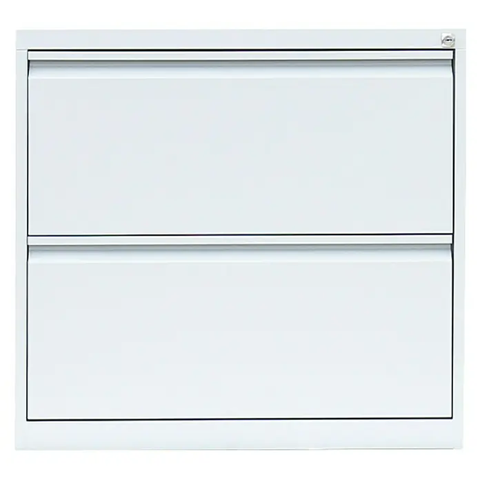 Lüllmann Hängeregisterschrank - H x B x T: 70,5 x 76 x 62 cm, Signalweiß, Fertig montiert, Anzahl Schubladen: 2 Stk. - Ein weißer Aktenschrank mit zwei Schubladen, ideal für die Büroorganisation. Praktisch und platzsparend.