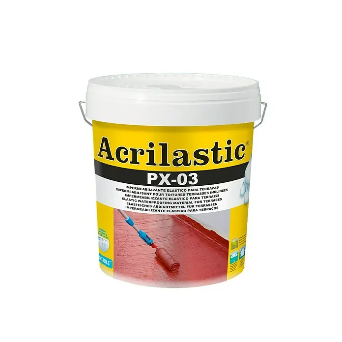 Baixens Impermeabilizante Acrilastic PX-03 - Blanco, 15 l - Acrilastic PX-03: Impermeabilizante elástico para terrazas. Material de alta calidad que garantiza superficies impermeables duraderas.