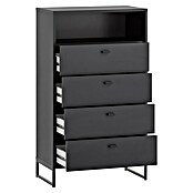 Schildmeyer Janne Highboard (L x B x H: 33 x 60,2 x 103,9 cm, Schwarz) | BAUHAUS