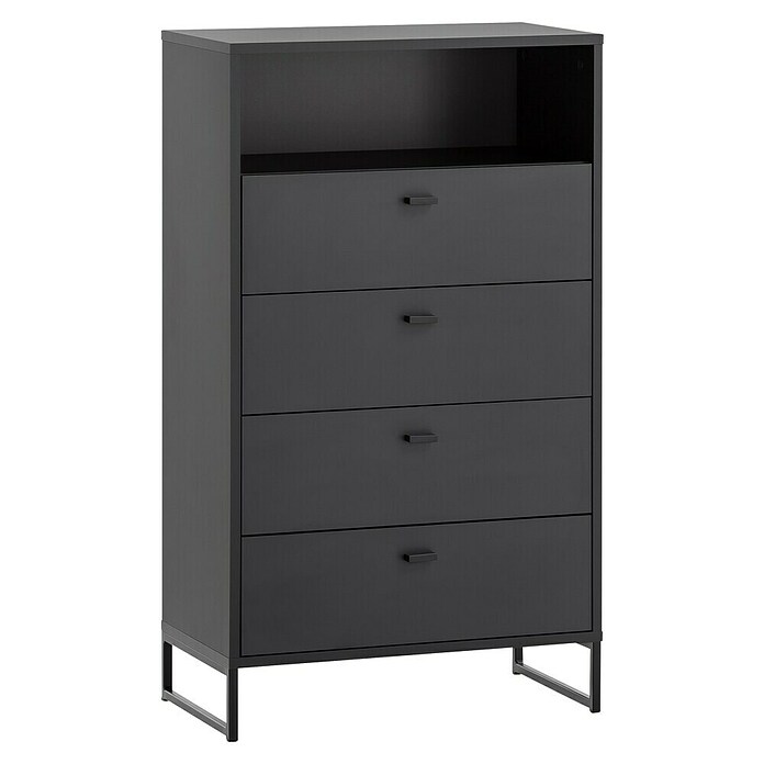 Schildmeyer Janne Highboard (L x B x H: 33 x 60,2 x 103,9 cm, Schwarz) | BAUHAUS