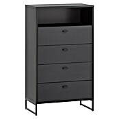 Schildmeyer Janne Highboard (L x B x H: 33 x 60,2 x 103,9 cm, Schwarz) | BAUHAUS