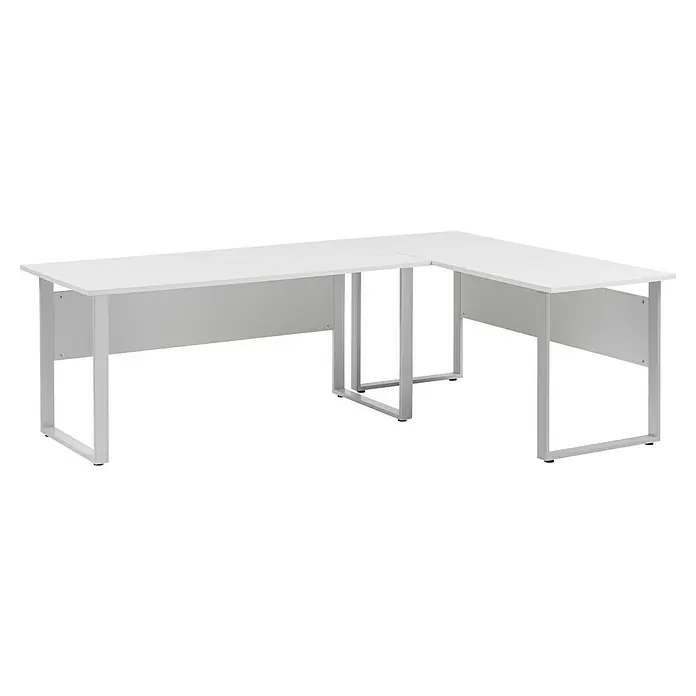 Schildmeyer 1500 Schreibtisch - L x B x H: 235 mm x 160 cm x 73,2 cm, Lichtgrau - Eleganter, weißer Eckschreibtisch, ideal für Büro oder Homeoffice. Das moderne Design bietet viel Arbeitsfläche und fügt sich nahtlos in jede Einrichtung ein.