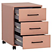 Schildmeyer Ruby Rollcontainer (L x B x H: 50 x 40 x 57 cm, Apricot, Anzahl Schubladen: 3 Stk.) | BAUHAUS