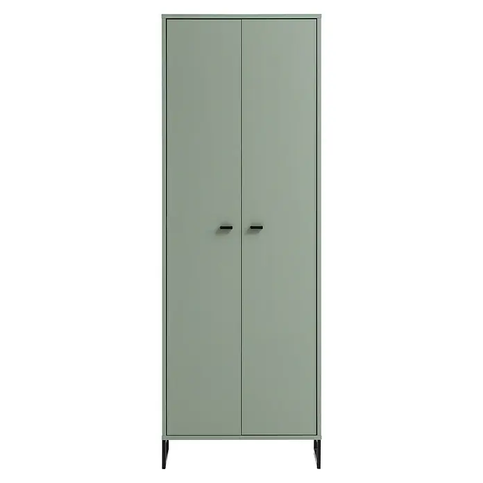 Schildmeyer Janne Schuhschrank - L x B x H: 33 x 60,2 x 169,7 cm, Pistazie - Dieser Schrank mit zwei Türen in einer sanften Grünton bietet stilvollen Stauraum. Die schlichten Griffe ergänzen das minimalistische Design des Schranks.