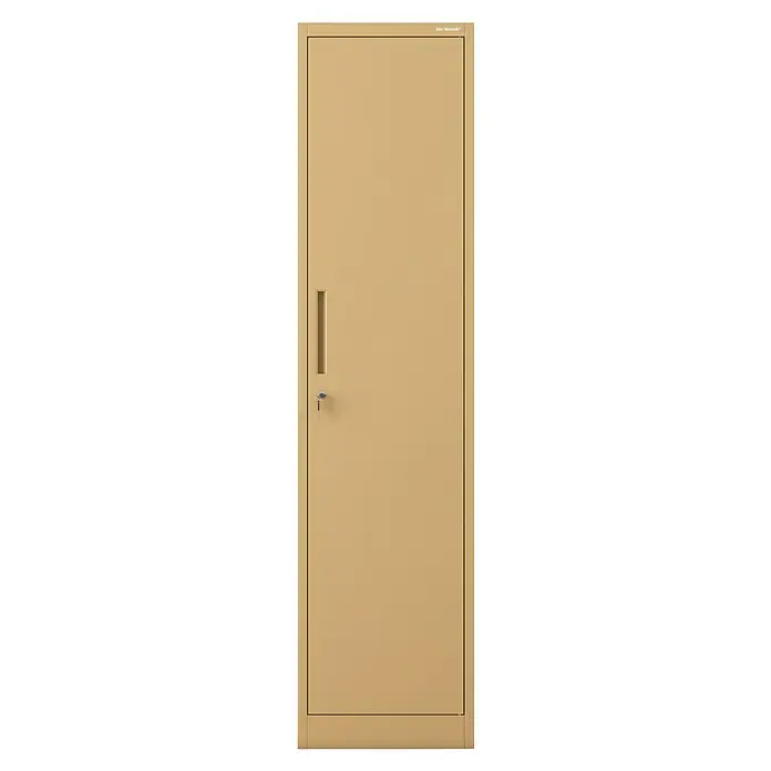 Jan Nowak Aktenschrank Alex - B x T x H: 45 x 40 x 185 cm, Beige - Beiger Metallschrank mit Griff und Schlüssel, ideal für Büro oder Werkstatt zur sicheren Aufbewahrung von Dokumenten und Werkzeugen.