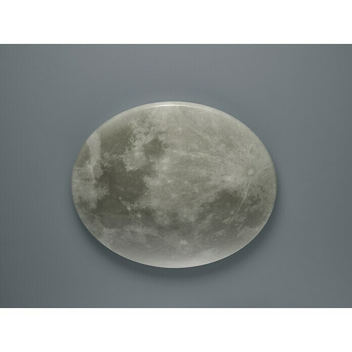 Trio rund Ø mm Lunar BAUHAUS x H: Leuchten 600 | 12 Grau) W, x cm, (40 LED-Deckenleuchte