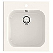 Poalgi Fregadero encastrable Toba (48,5 x 45,5 cm, Material compuesto, Blanco, Brillante) | BAUHAUS